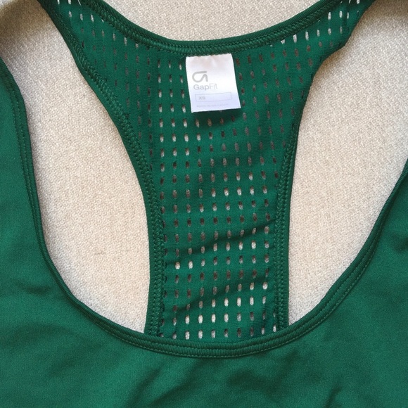 NWOT Gapfit Lasercut Athletic Tank in Jade - Picture 3 of 4